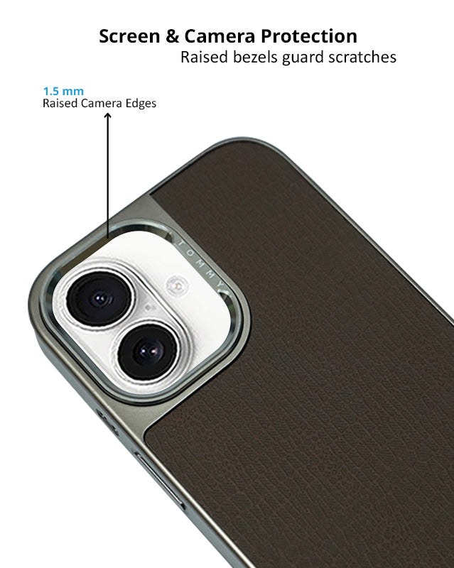 Tommy Hilfiger Premium Protection and Timeless Elegance Leather Case for iPhone