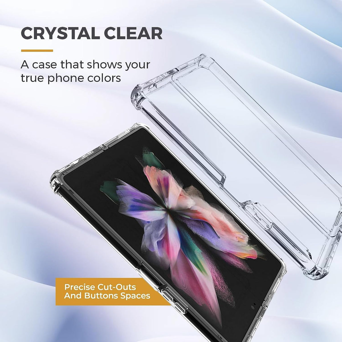 Ultra-Clear Anti-Yellow Durable & Sleek Protection Slim Hard Case for Samsung Fold Series