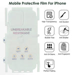 Crystal Clear Flexible Back Side Protector Membrane for iPhone 15 Pro Max