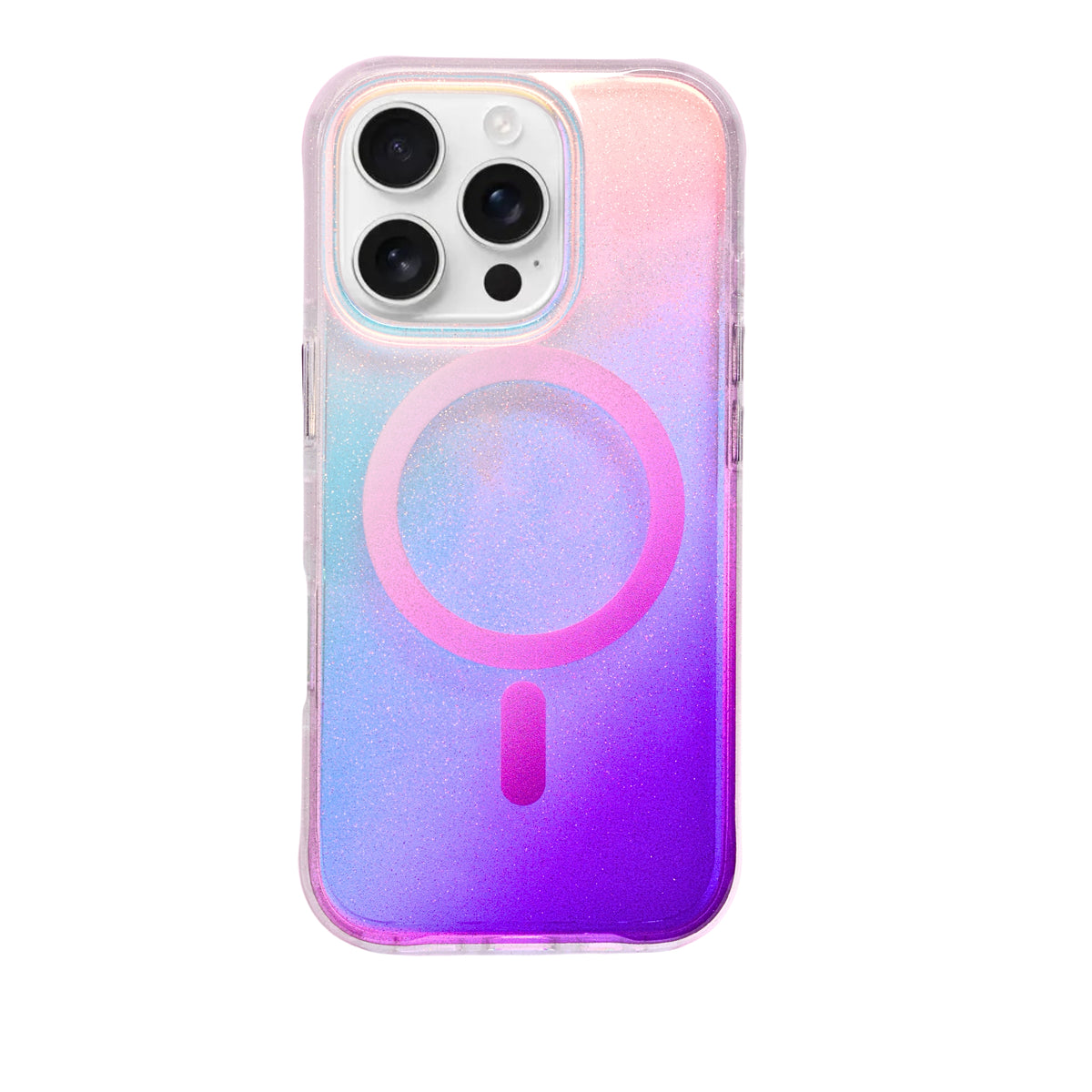 Glitter Gradient MagSafe Compatible Phone Case for iPhone 16 Pro