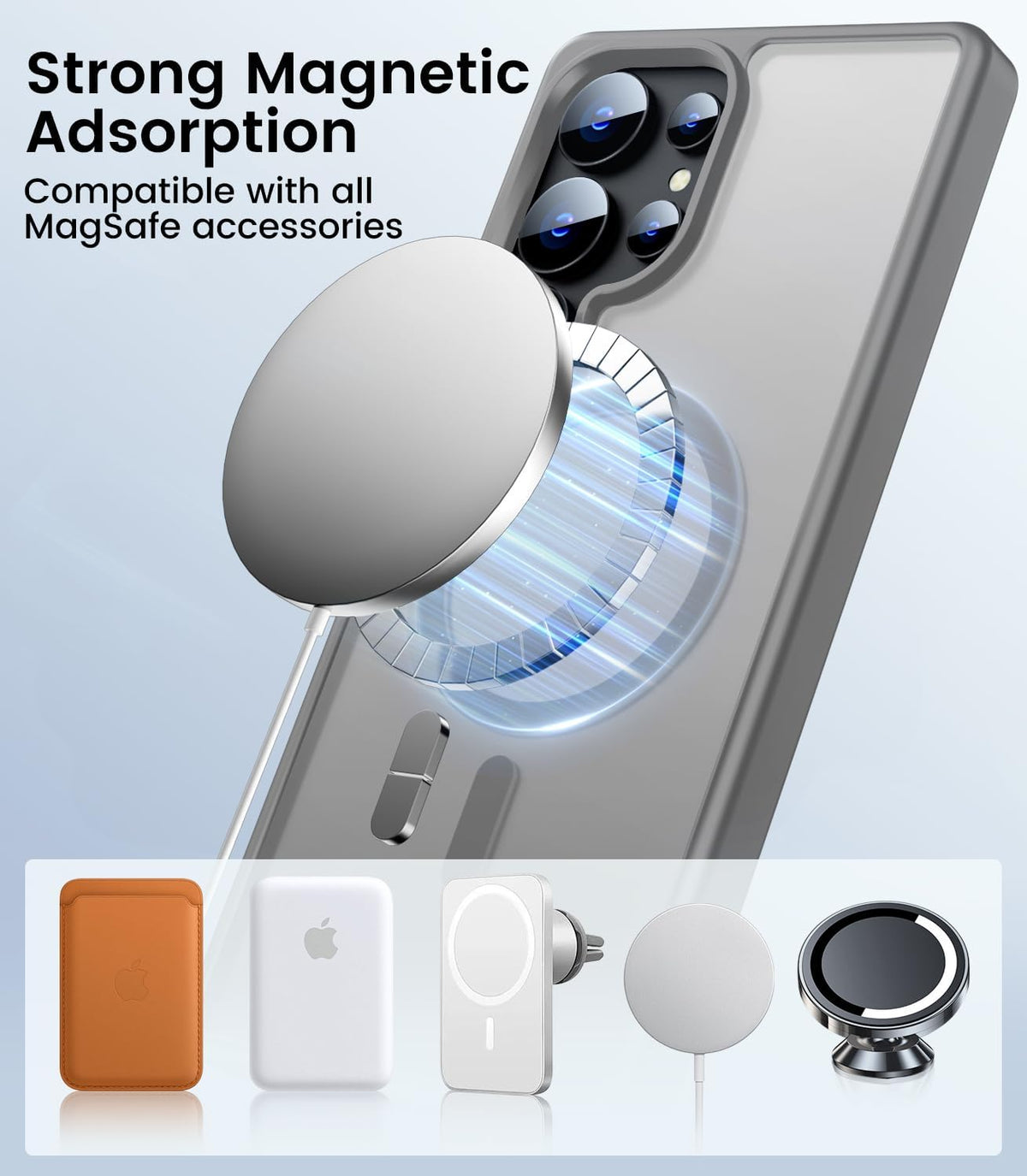Matte Finish MagSafe Slim & Stylish Case for Samsung Galaxy S25 Ultra