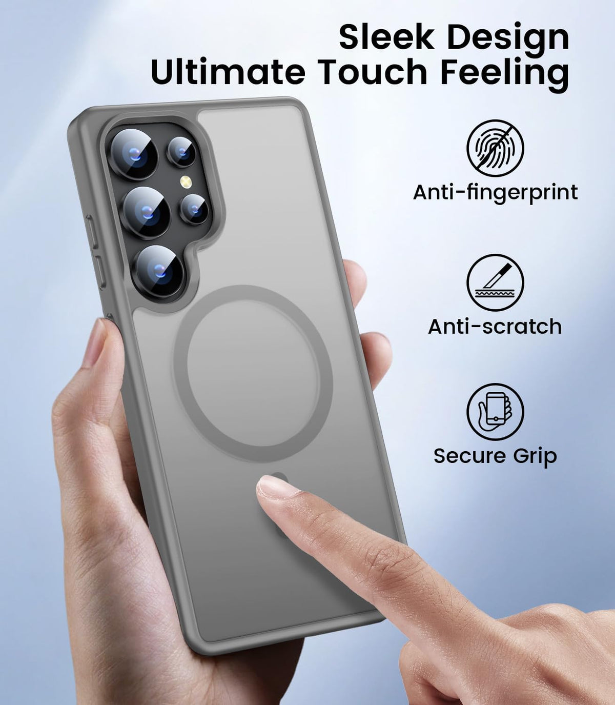 Matte Finish MagSafe Slim & Stylish Case for Samsung Galaxy S25 Ultra