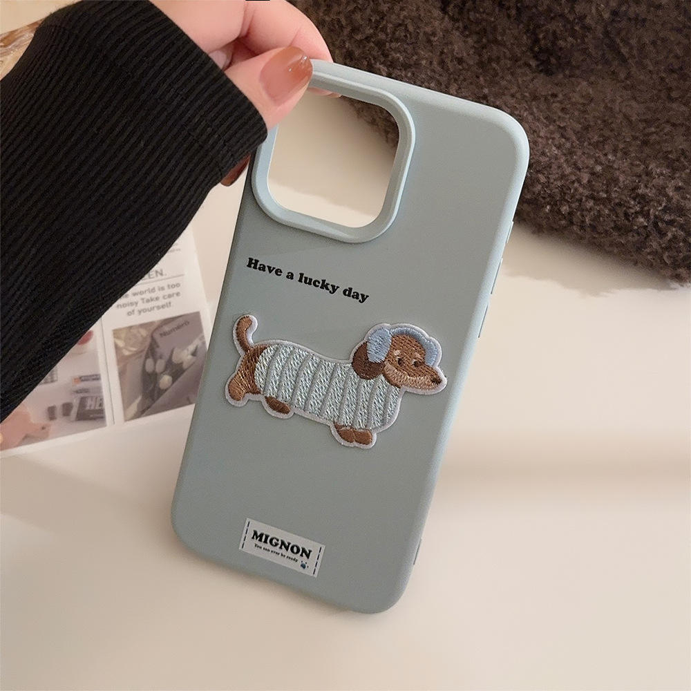 Vintage Dachshund Pattern Case