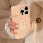 Aesthetic Pastel Pink 3D Puffy Puppy Case