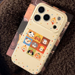 Cartoon Puppy Grid Matte Case