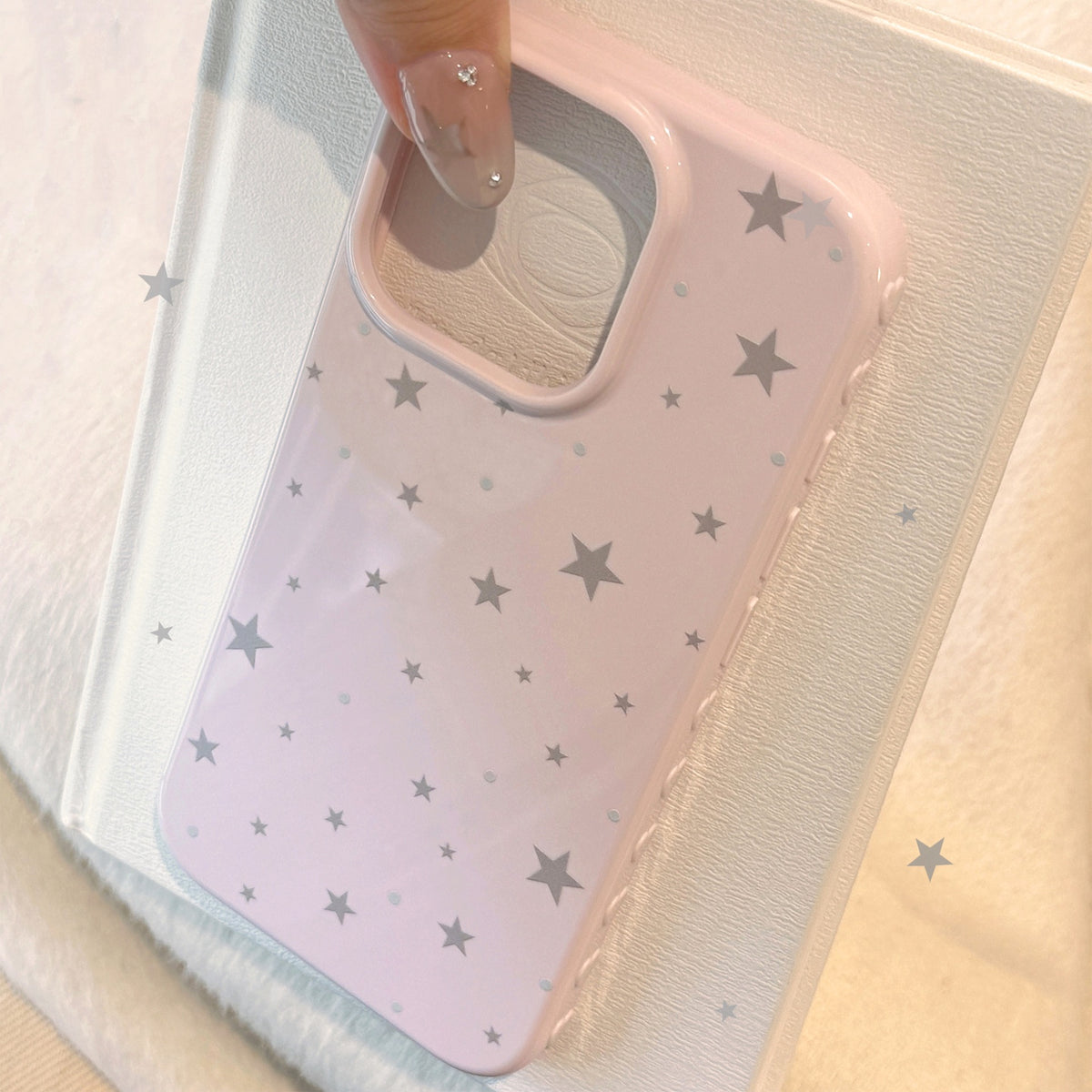 Aesthetic Minimalist Star Pattern Matte Case