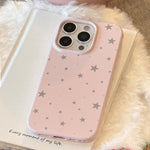 Aesthetic Minimalist Star Pattern Matte Case