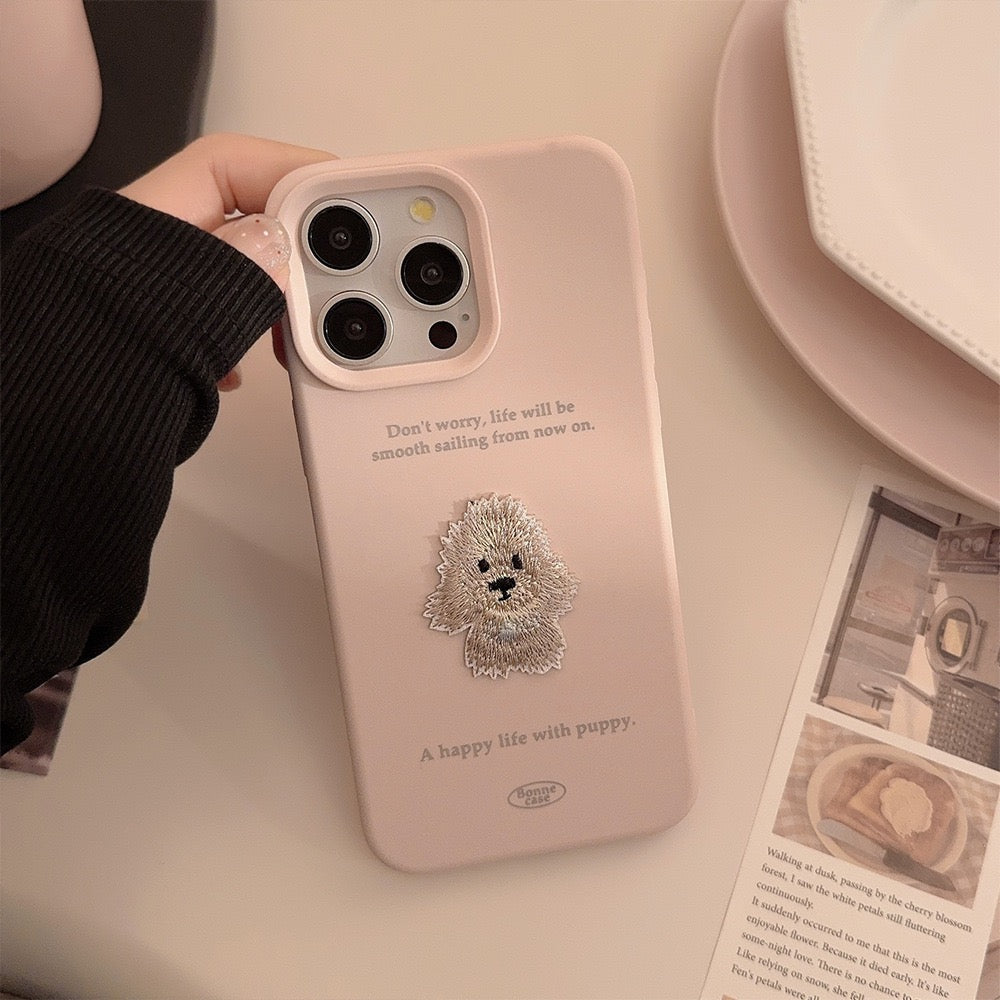 3D Cartoon Bichon Frise Pattern Case