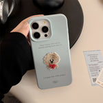 Embroidered Puppy Patch Matte Case