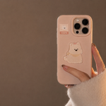 Aesthetic Pastel Pink 3D Puffy Puppy Case