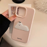 3D Puffy Puppy Charm Matte Case