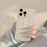 Butterfly Floral Glitter Transparent Case