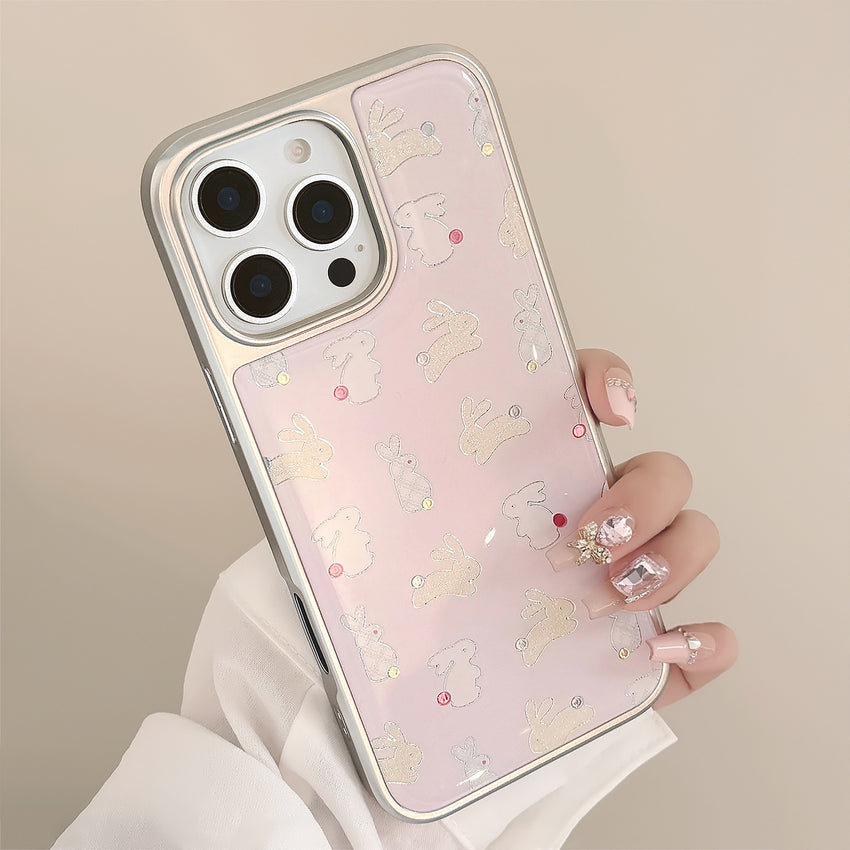 3D Metallic Bunny Pattern Case
