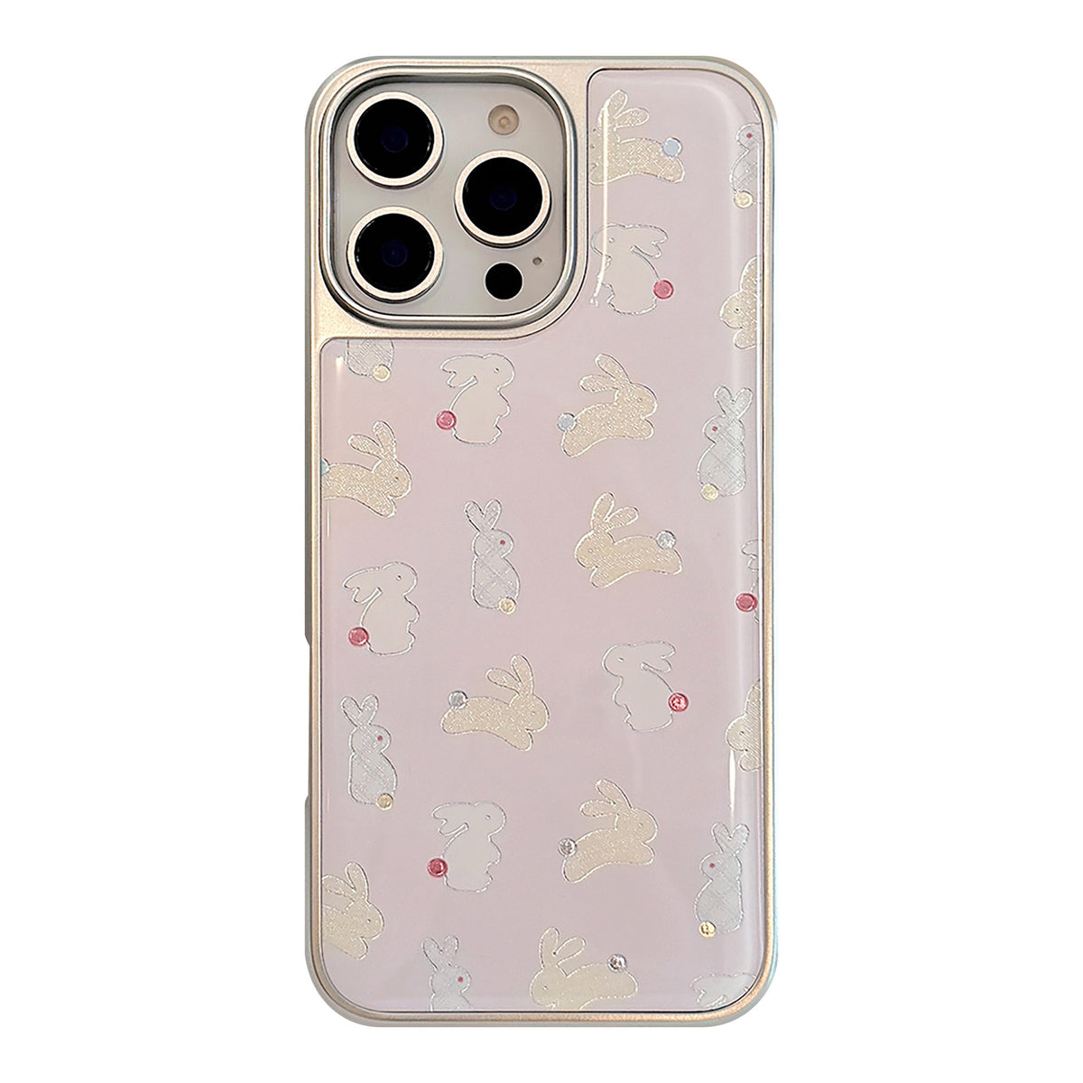3D Metallic Bunny Pattern Case