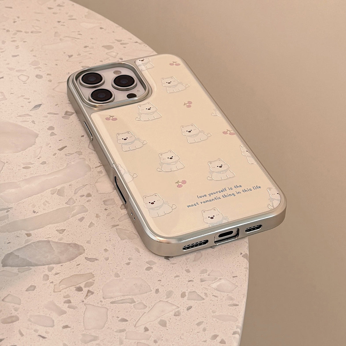 Metallic Kitten Pattern Case