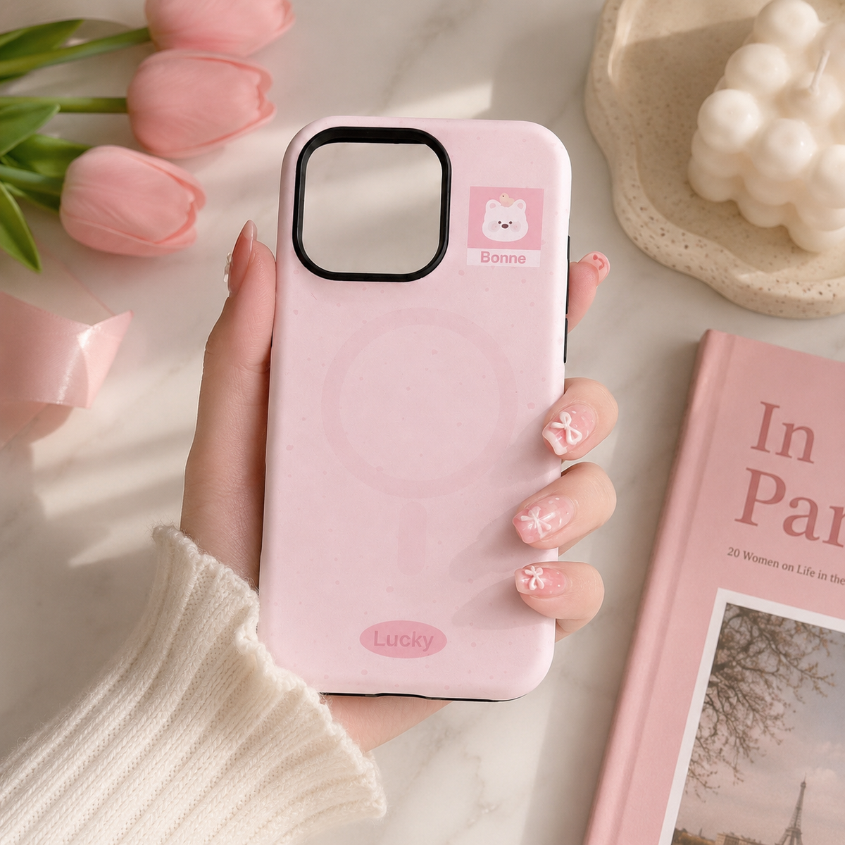 Pink Bear Matte MagSafe Case
