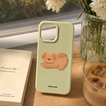 Minimalist 3D Puffy Toast Matte Case