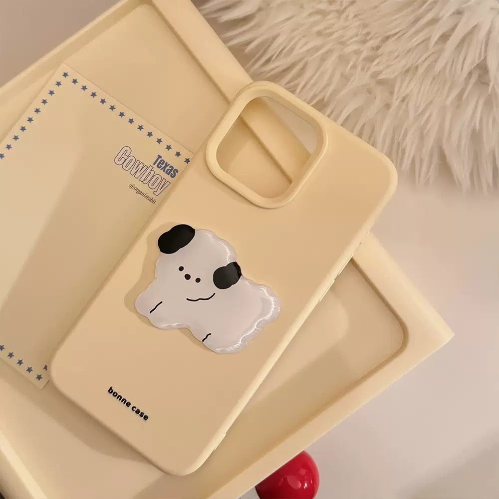 3D Puffy Spotted Puppy Case