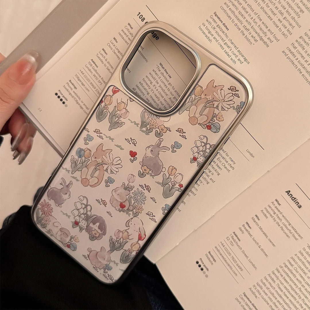 Vintage Woodland Bunny Floral Case