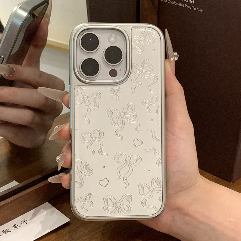 3D Ribbon Bow Pattern Case