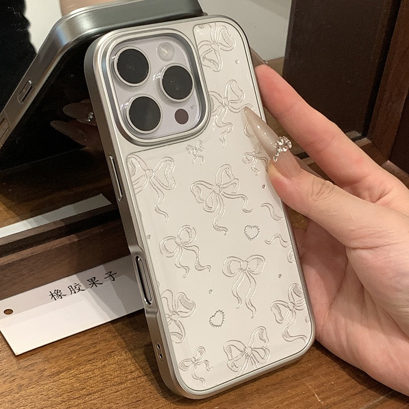 3D Ribbon Bow Pattern Case