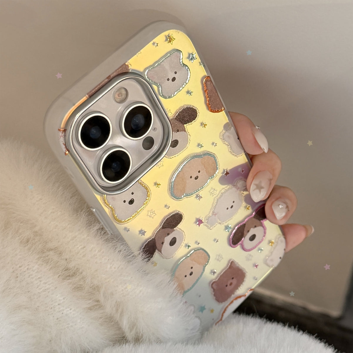 Puppy & Bear Iridescent Laser Case