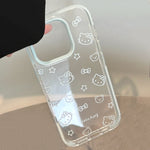 Transparent Kitty Star Case
