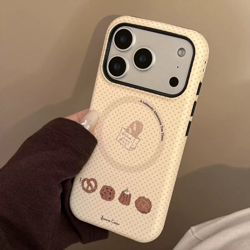 Coffee & Cookies Aesthetic Matte MagSafe Phone Case
