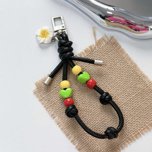 Mini Heart & Ball Charm Phone Lanyard