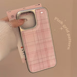Classic Pink Plaid Pattern Case