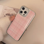 Classic Pink Plaid Pattern Case