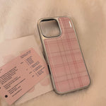 Classic Pink Plaid Pattern Case