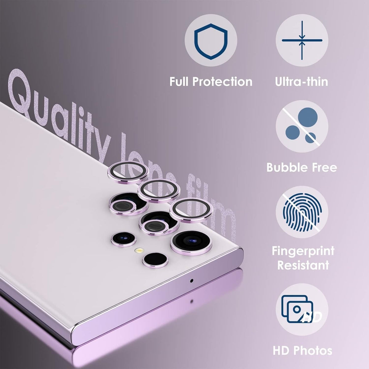Premium Camera Lens Protector for Samsung Galaxy S24/S25 Ultra