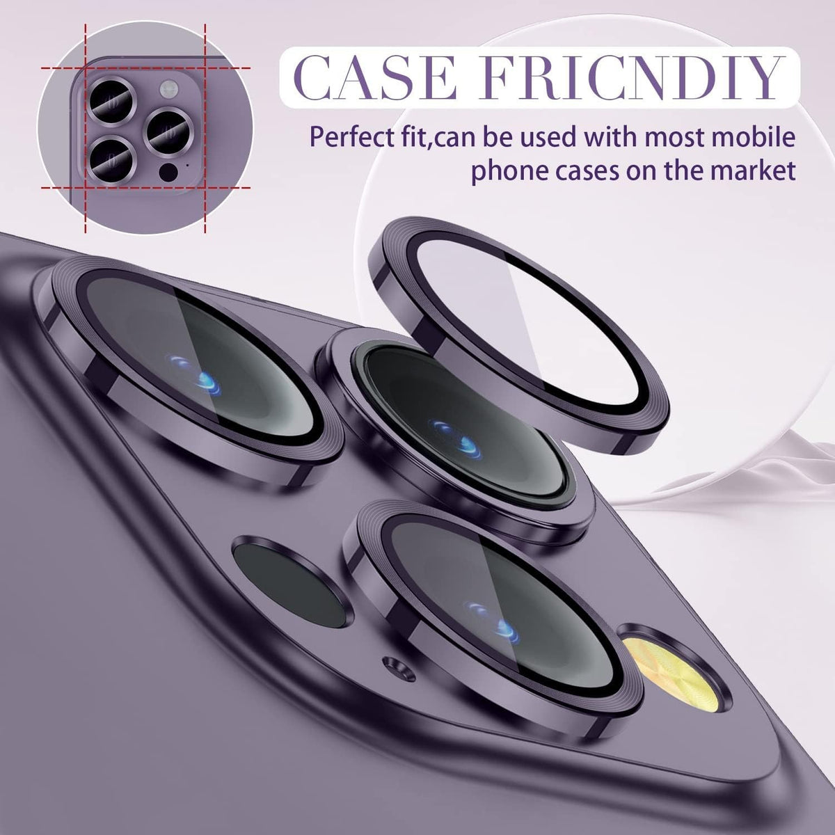 Crystal Clear Camera Surface Lens Protector for iPhone 14 pro