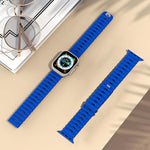 Soft Silicone Sport Wristband Replacement iWatch Strap for 49mm (Ultra 2/Ultra), 45mm, 44mm, 42mm – Compatible with Series 10/9/8/7/6/5/4/3/2/1/SE