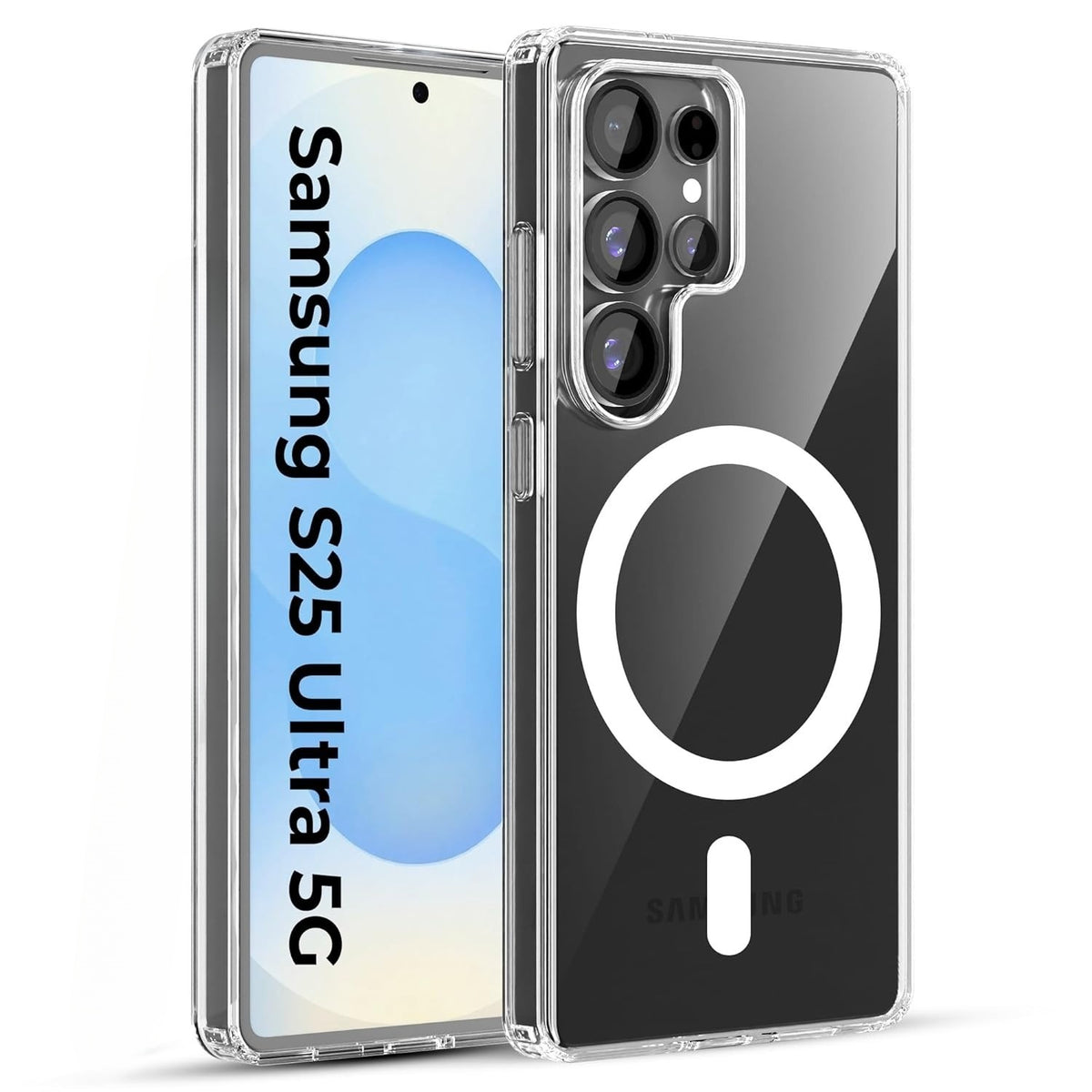 Crystal Clear Hard Anti-Yellow Magnetic Case for Samsung S24 Ultra & S25 Ultra