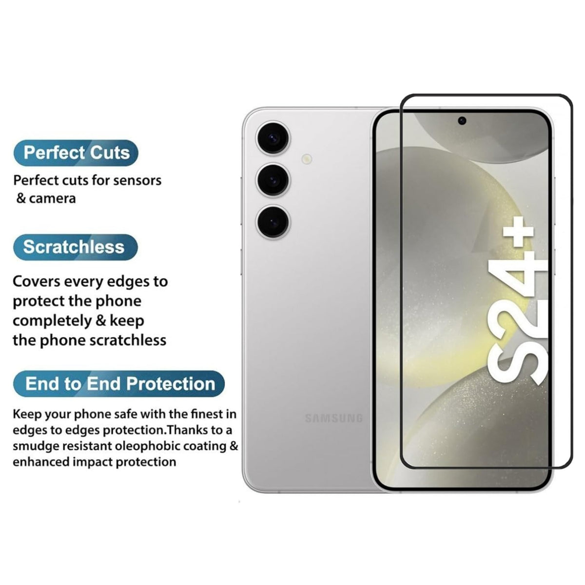 Ultra-Clear Tempered Glass Screen Protector for Samsung Galaxy S25/S24 Series