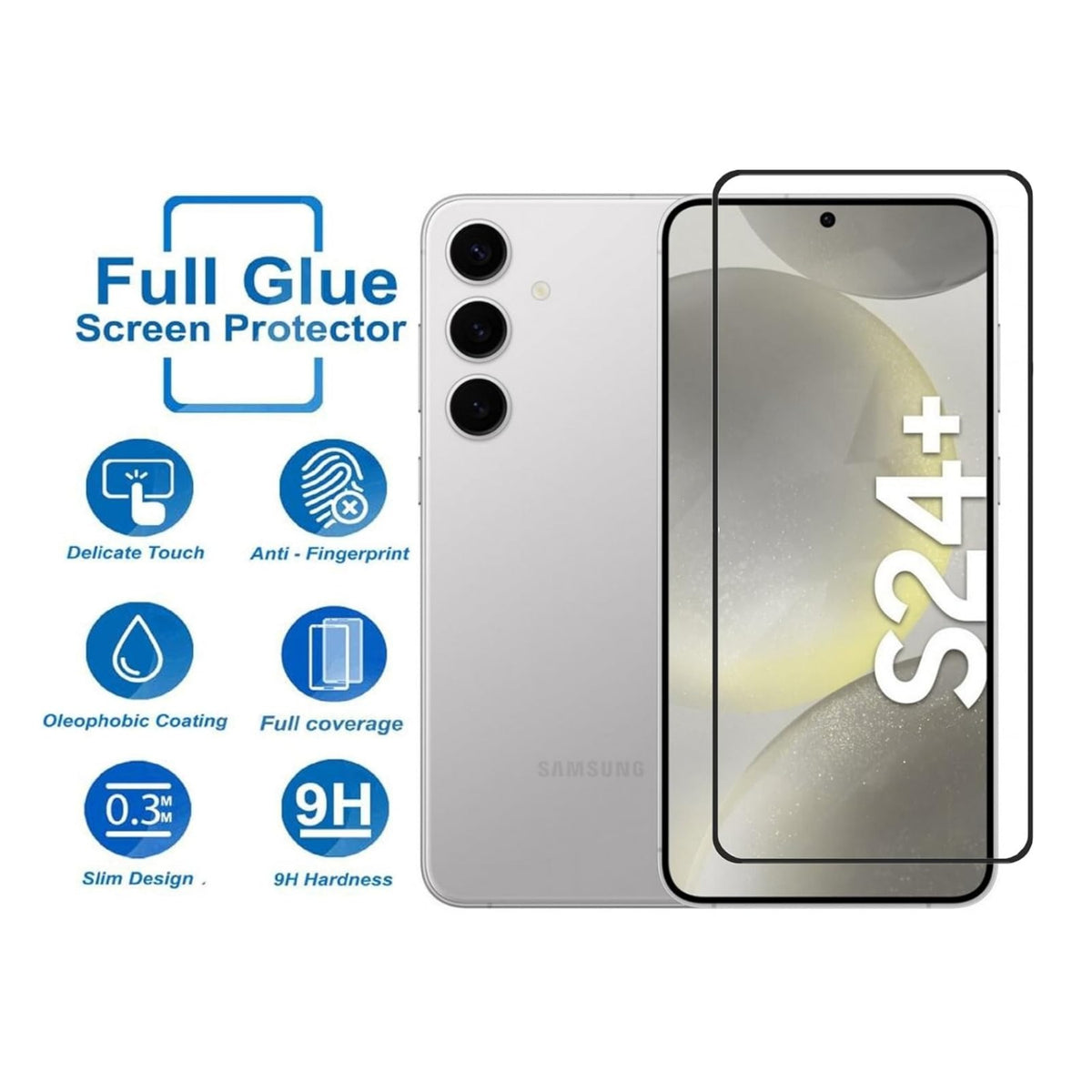 Ultra-Clear Tempered Glass Screen Protector for Samsung Galaxy S25/S24 Series