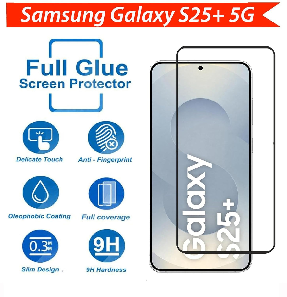 Ultra-Clear Tempered Glass Screen Protector for Samsung Galaxy S25/S24 Series