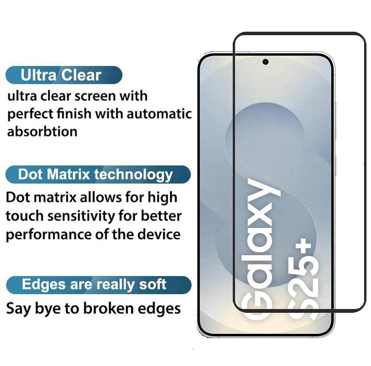 Ultra-Clear Tempered Glass Screen Protector for Samsung Galaxy S25/S24 Series