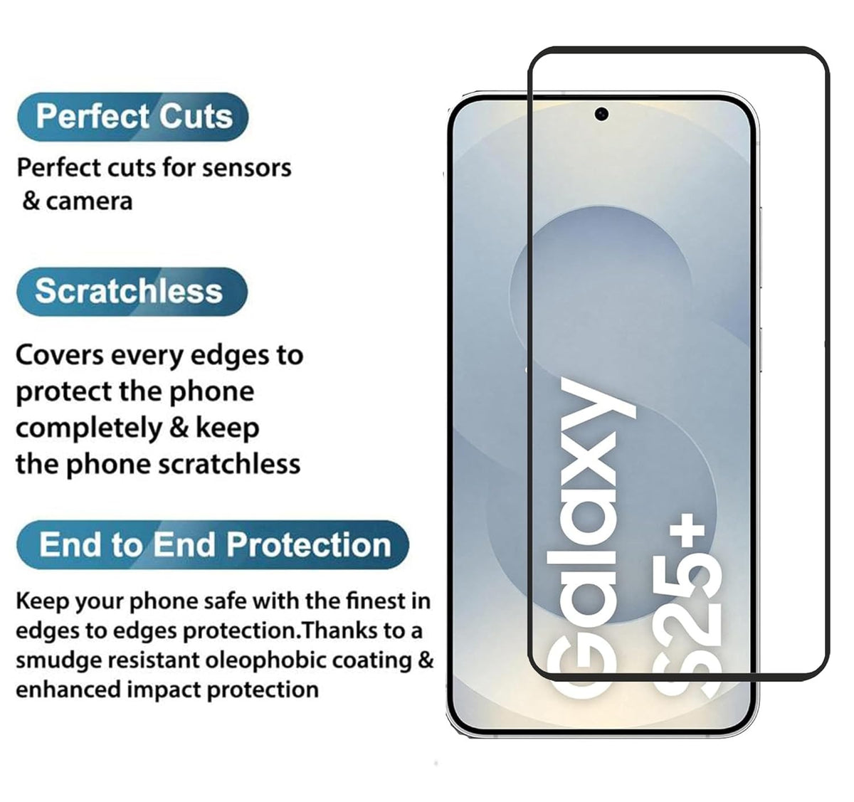 Ultra-Clear Tempered Glass Screen Protector for Samsung Galaxy S25/S24 Series