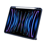 Marble Pattern Smart Fold Transparent Case for iPad Pro 11