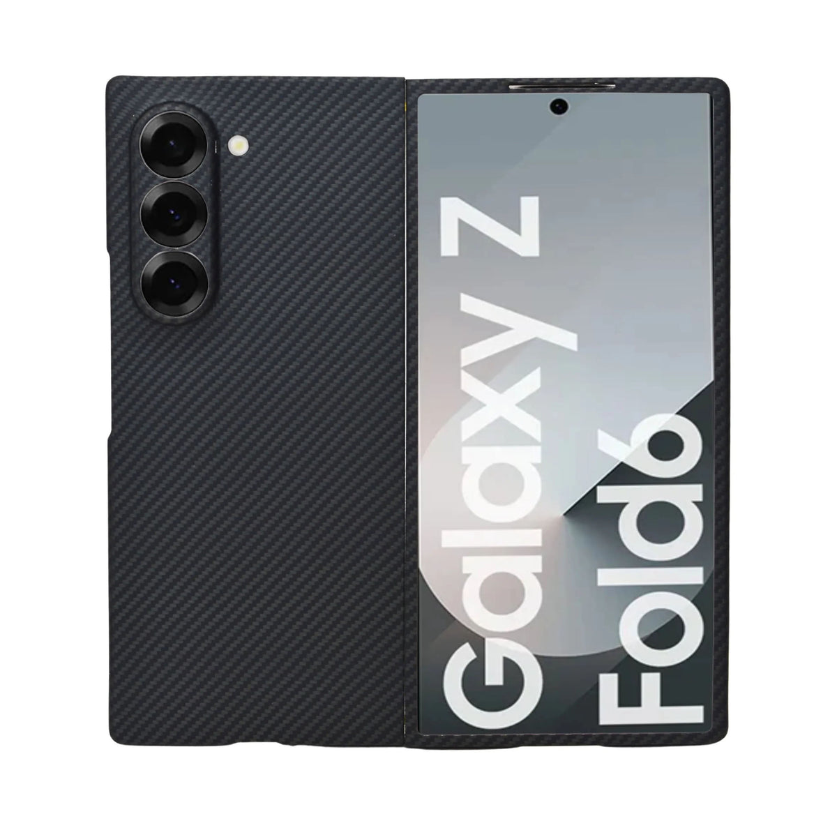 Premium Carbon Fiber Texture Slim Protective Case for Samsung Galaxy Z Fold 6