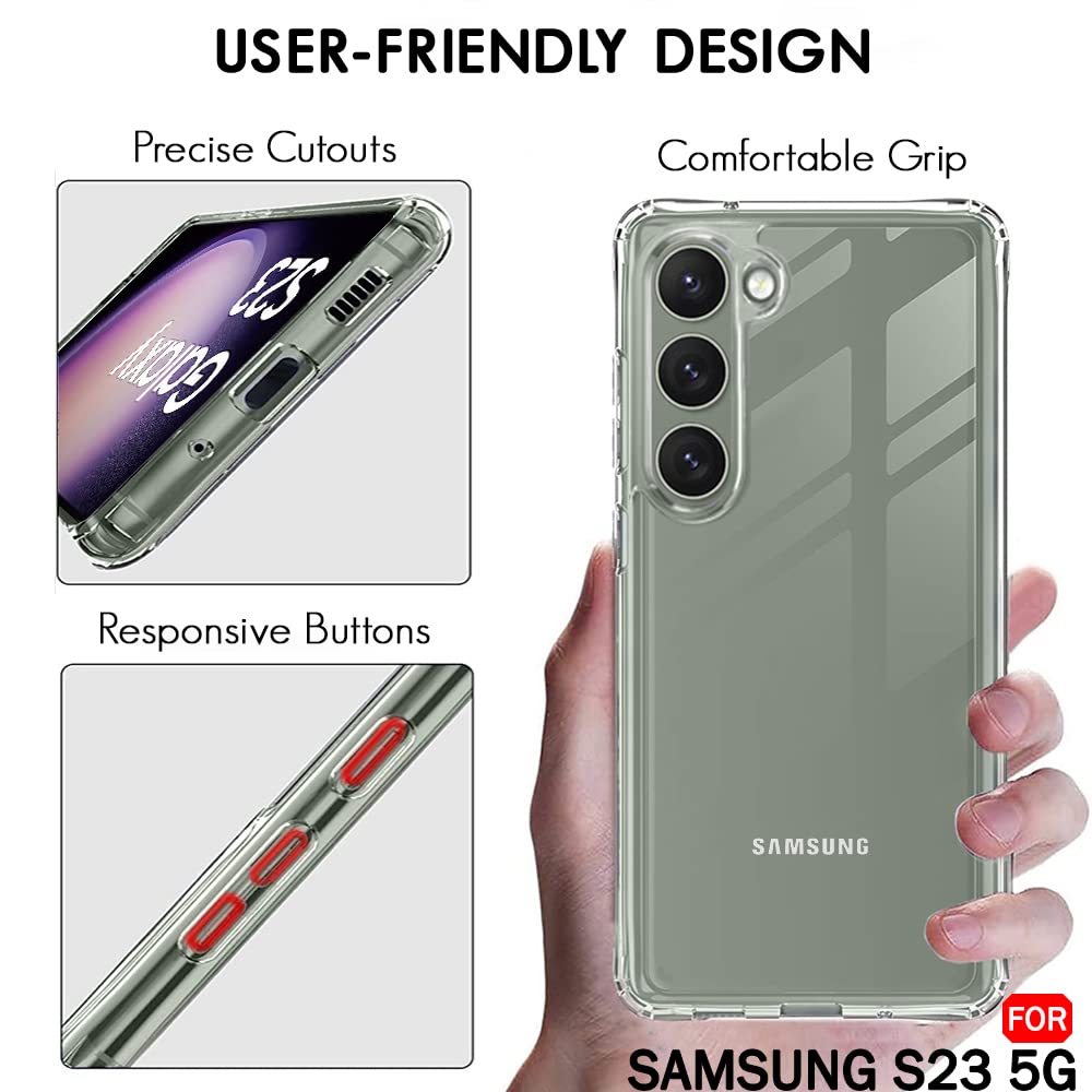 Crystal Clear Slim Design Anti-Yellow Durable Protection Case for Samsung S Series