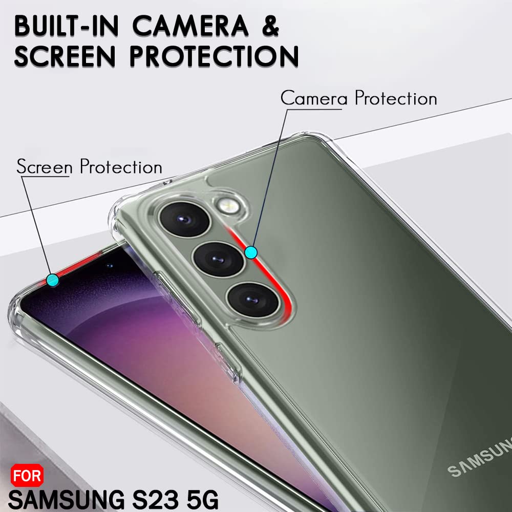 Crystal Clear Slim Design Anti-Yellow Durable Protection Case for Samsung S Series