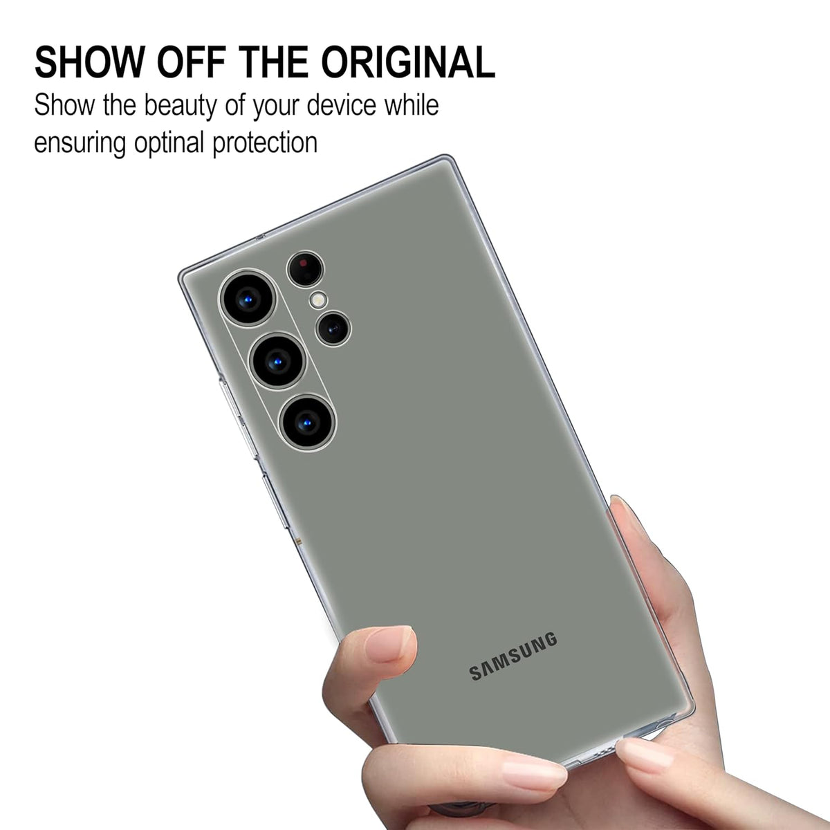 Crystal Clear Slim Design Anti-Yellow Durable Protection Case for Samsung S Series