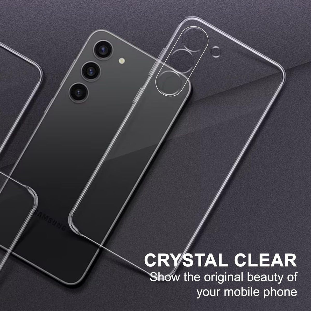 Crystal Clear Slim Design Anti-Yellow Durable Protection Case for Samsung S Series