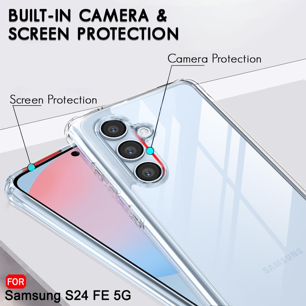 Crystal Clear Slim Design Anti-Yellow Durable Protection Case for Samsung S Series