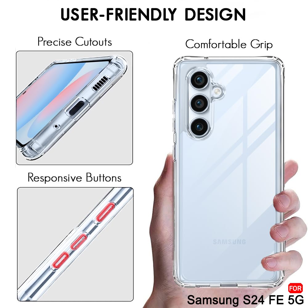 Crystal Clear Slim Design Anti-Yellow Durable Protection Case for Samsung S Series