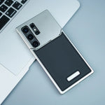 Metal Series Magsafe Leather Case With Titanium Frame